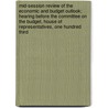 Mid-Session Review of the Economic and Budget Outlook; Hearing Before the Committee on the Budget, House of Representatives, One Hundred Third door United States Congress Budget