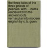 The Three Tales of the Three Priests of Peebles. With ... notes. Rendered from the ancient Scots vernacular into modern English by C. B. Gunn. door Onbekend