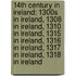 14th Century in Ireland: 1300s in Ireland, 1308 in Ireland, 1310 in Ireland, 1315 in Ireland, 1316 in Ireland, 1317 in Ireland, 1318 in Ireland