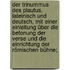 Der Trinummus des Plautus, lateinisch und deutsch, mit einer Einleitung über die Betonung der Verse und die Einrichtung der römischen Bühne;