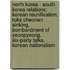 North Korea - South Korea Relations: Korean Reunification, Roks Cheonan Sinking, Bombardment of Yeonpyeong, Six-Party Talks, Korean Nationalism