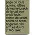 Page de Louis Quinze; Lettres de Marie-Joseph de Lordat Son Oncle Louis, Comte de Lordat, Baron de Bram, Brigadier Des Arm Es Du Roi (1740-1747)