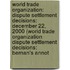World Trade Organization: Dispute Settlement Decisions: December 22, 2000 (World Trade Organization Dispute Settlement Decisions: Bernan's Annot