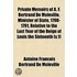 Private Memoirs of A. F. Bertrand De Moleville, Minister of State, 1790-1791, Relative to the Last Year of the Reign of Louis the Sixteenth (V.1)