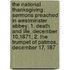 The National Thanksgiving: Sermons Preached In Westminster Abbey: 1. Death And Life, December 10,1871; 2. The Trumpet Of Patmos, December 17, 187