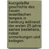 Kurzgefaßte Geschichte des neuen Israelitischen Tempels in Hamburg während der ersten 25 Jahre seines Bestehens, nebst Anmerkungen und Beilagen.