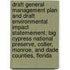 Draft General Management Plan and Draft Environmental Impact Statemement; Big Cypress National Preserve, Collier, Monroe, and Dade Counties, Florida door United States National Service