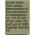 Acrylic Sheet from Taiwan; Determination of the Commission in Investigation No. 731-Ta-139 (Final) Under the Tariff Act of 1930, Together with the Inf