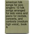 American Folk Songs For Solo Singers: 13 Folk Songs Arranged For Solo Voice And Piano For Recitals, Concerts, And Contests (Medium High Voice), Book &