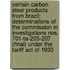 Certain Carbon Steel Products from Brazil; Determinations of the Commission in Investigations Nos. 701-Ta-205-207 (Final) Under the Tariff Act of 1930