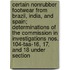 Certain Nonrubber Footwear from Brazil, India, and Spain; Determinations of the Commission in Investigations Nos. 104-Taa-16, 17, and 18 Under Section