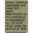 Certain Seamless Steel Pipes and Tubes from Japan; Determination of the Commission in Investigation No. 731-Ta-87 (Final) Under the Tariff Act of 1930