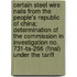 Certain Steel Wire Nails from the People's Republic of China; Determination of the Commission in Investigation No. 731-Ta-266 (Final) Under the Tariff