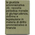 La Giustizia Amministrativa (4); Raccolta Periodica Mensile Di Giurisprudenza, Dottrina E Legislazione in Materia Di Diritto Amministrativo E Finanzia