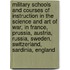 Military Schools and Courses of Instruction in the Science and Art of War, in France, Prussia, Austria, Russia, Sweden, Switzerland, Sardinia, England