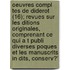 Oeuvres Compl Tes de Diderot (16); Revues Sur Les Ditions Originales, Comprenant Ce Qui A T Publi Diverses Poques Et Les Manuscrits in Dits, Conserv?'