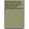 Operators Manual; Crane, Truck, Mounted, 3-4 Cubic Yards, 20 Ton, W-Clamshell, Dragline and Backhoe Attachments, G.E.D., (Harnischfeger Corp Model M 3 by United States Dept of the Army