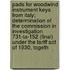 Pads for Woodwind Instrument Keys from Italy; Determination of the Commission in Investigation 731-Ta-152 (Final) Under the Tariff Act of 1930, Togeth