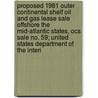 Proposed 1981 Outer Continental Shelf Oil and Gas Lease Sale Offshore the Mid-Atlantic States, Ocs Sale No. 59; United States Department of the Interi by United States New York Office