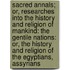 Sacred Annals; Or, Researches Into the History and Religion of Mankind: the Gentile Nations: Or, the History and Religion of the Egyptians, Assyrians