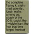 The Complete Franny K. Stein, Mad Scientist: Lunch Walks Among Us; Attack of the 50-Ft. Cupid; The Invisible Fran; The Fran That Time Forgot; Frantast