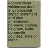 Eastern Idaho Wilderness Draft Environmental Impact Statement and Plan Amendment; Bannock, Caribou, Bingham, Butte, Bonneville Counties, State of Idaho door United States Bureau District