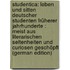 Studentica: Leben Und Sitten Deutscher Studenten Früherer Jahrhunderte : Meist Aus Literarischen Seltenheiten Und Curiosen Geschöpft (German Edition)