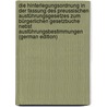 Die Hinterlegungsordnung in Der Fassung Des Preussischen Ausführungsgesetzes Zum Bürgerlichen Gesetzbuche Nebst Ausführungsbestimmungen (German Edition) by Bartels Georg
