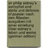 Sir Philip Sidney's Astrophel and Stella Und Defence of Poesie: Nach Den Ältesten Ausgaben Mit Einer Einleitung Über Sidney's Leben Und Werke (German Edition)