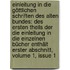 Einleitung In Die Göttlichen Schriften Des Alten Bundes: Des Ersten Theils Der Die Einleitung In Die Einzelnen Bücher Enthält Erster Abschnitt, Volume 1, Issue 1