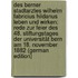 Des Berner Stadtarztes Wilhelm Fabricius Hildanus Leben Und Wirken: Rede Zur Feier Des 48. Stiftungstages Der Universität Bern Am 18. November 1882 (German Edition)