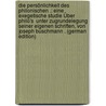 Die Persönlichkeit Des Philonischen .: Eine Exegetische Studie Über Philo's  Unter Zugrundelegung Seiner Eigenen Schriften, Von Joseph Buschmann . (German Edition) door Buschmann Joseph