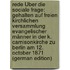 Rede Über Die Sociale Frage: Gehalten Auf Freien Kirchlichen Versammlung Evangelischer Männer in Der K. Carnisonkirche Zu Berlin Am 12. October 1871 (German Edition)