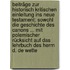 Beiträge Zur Historisch Kritischen Einleitung Ins Neue Testament: Sowohl Die Geschichte Des Canons ... Mit Polemischer Rücksicht Auf Das Lehrbuch Des Herrn D. De Wette