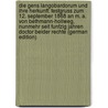 Die Gens Langobardorum Und Ihre Herkunft: Festgruss Zum 12. September 1868 an M. A. Von Bethmann-Hollweg, Nunmehr Seit Funfzig Jahren Doctor Beider Rechte (German Edition) by Bluhme Friedrich