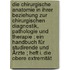 Die chirurgische Anatomie in ihrer Beziehung zur chirurgischen Diagnostik, Pathologie und Therapie : ein Handbuch für Studirende und Ärzte ; Heft I. Die obere Extremität