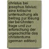 Christus Bei Josephus Falvius: Eine Kritische Untersuchung Als Beitrag Zur Lösung Der Berühmten Frage Und Zur Erforschung Der Urgeschichte Des Christentums (German Edition)