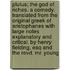 Plutus; The God of Riches. a Comedy. Translated from the Original Greek of Aristophanes with Large Notes Explanatory and Critical. by Henry Fielding, Esq and the Revd. Mr. Young