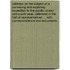 Address on the subject of a surveying and exploring expedition to the Pacific Ocean and South Seas, delivered in the Hall of Representatives ... with correspondence and documents.