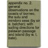 Appendix No. 2. General Observations on the Coasts of Borneo, the Sulu and Mindoro Seas (by Sir E. Belcher); with sailing directions for Palawan Passage and Island (by W. T. Bate).