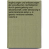 Ergänzungen Und Erläuterungen Der Preußischen Rechtsbücher Durch Gesetzgebung Und Wissenschaft: Unter Benutzung D. Justizministerial-akten U. D. Gesetz-revisions-arbeiten, Volume 2 door Ludwig Von Rönne