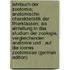 Lehrbuch der Zootomie; anatomische Charakteristik der Thierklassen, als Einleitung in das Studium der Zoologie, vergleichenden Anatomie und . auf die Icones zootomicae (German Edition)