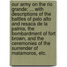 Our Army on the Rio Grande: ... with descriptions of the battles of Palo Alto and Resaca de la Palma, the bombardment of Fort Brown, and the ceremonies of the surrender of Matamoros, etc. by Thomas Thorpe