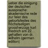 Ueber Die Einigung Der Deutschen Aussprache: Akademische Rede Zur Feier Des Geburtsfestes Des Höchstseligen Grossherzogs Karl Friedrich Am 22. . Gehalten Von Dr. Wilhelm (German Edition)