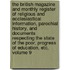 The British Magazine and Monthly Register of Religious and Ecclesiastical Information, Parochial History, and Documents Respecting the State of the Poor, Progress of Education, Etc, Volume 9