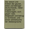 Das Wesen und Treiben der Gauner, Diebe und Betrüger Deutschlands, nebst Angabe von Maassregeln, sich gegen Raub, Diegbstahl und Betrug zu schützen, und einem Wörterbuche der Diebessprache door Chr Rochlitz