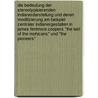 Die Bedeutung der stereotypisierenden Indianerdarstellung und deren Modifizierung am Beispiel zentraler Indianergestalten in James Fenimore Coopers "The Last of the Mohicans" und "The Pioneers" by Sirinya Pakditawan