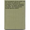 Die Theologische Schule Basels Und Ihre Lehrer: Von Stiftung Der Hochschule 1460 Bis Zu Dewette's Tod 1849 : Zur Vierten Säcularfeier Universität . Der Theologischen Facultät (German Edition) by Rudolf Hagenbach Karl