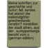 Kleine Schriften Zur Geschichte Und Cultur: Bd. Sardes. Hat Alarich Die Nationalgötter Griechenlands Zerstört? Mirabilien Der Stadt Athen. Aus Der . Sumppenbergs Bericht Vom S (German Edition)