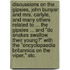 Discussions on the Gipsies, John Bunyan and Mrs. Carlyle, and many others related to ... the gipsies ... And "Do snakes swallow their young?" With the "Encyclopaedia Britannica on the Viper," etc.